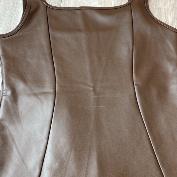 Abercrombie faux Leather Bodysuit - Picture 6 of 6